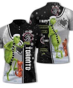 Personalized Toronto Raptors Nba The Grinch Christmas Polo Shirt - Great For All Over Print Polo T-Shirt Fans