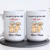 Personalized Valentine Mug - I Want To Grow Old With You Naughty Coffee Mug For Wife or Husband