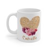 Personalized Valentine Name Mug Set - Custom Name Mug Valentines Day Gift Set
