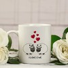 Personalized Valentines Mug Gift - I Love Ewe Mug for Couples and Lovers