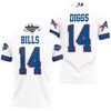 Personalized White Jersey Inspired Style Buffalo Bills Stefon Diggs 14 Polo Collar Shirt