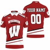 Personalized Wisconsin Badgers Mascot 3D Polo Shirt For Fans