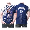 Peyton Manning 18 Believe In Blue Personalized 3D Polo Shirt For Indianapolis Colts Fans