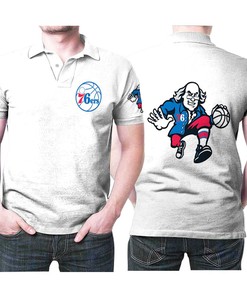 Philadelphia 76Ers White Polo Shirt - Basketball Classic Mascot Logo Gift For Fans: Unique And Stylish Clothing