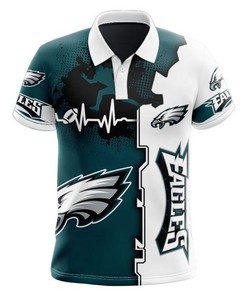 Philadelphia Eagles Beating Curve Polo Shirt - Edgy Fan Gear