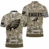 Philadelphia Eagles Camouflage Veteran 1 Personalized Polo Shirt - Personalized Fan Gear