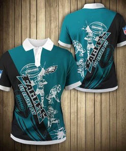 Philadelphia Eagles Casual 3D Polo Shirt - Comfortable And Stylish Fan Gear