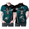 Philadelphia Eagles Hip Hop Skull Cool Logo 3D Printed Polo Shirt - Fan Favorite