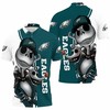 Philadelphia Eagles Jack Skellington And Zero 3D Polo Shirt - Spooky Fan Gear