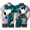 Philadelphia Eagles Snoopy Kiss 3D Printed Polo Shirt - Cute Fan Gear