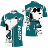 Philadelphia Eagles Snoopy Lover 3D Printed Polo Shirt - Cute And Fun Fan Gear