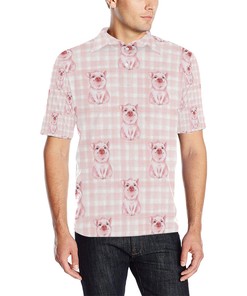 Pig Pattern Golf Polo Shirt - Cool Design To Bring To The Golf Course