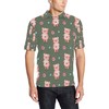 Pig Pattern Men'S Polo Shirt - Show Off Your Unique Style With This Fun Design