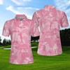Pink Camo Polo Shirt For Golf Girls - Fun Gift For Camo And Golf Lovers