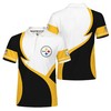 Pittsburgh Steelers 3D Polo Collar Shirt For Men