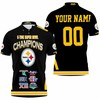Pittsburgh Steelers 6-Time Super Bowl Champions Personalized Polo Shirt - Fans Gift