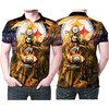 Pittsburgh Steelers Death Skull Holds Logo Ball 3D Printed Fan Gift Polo Shirt - Ideal For Fans