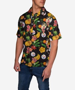 Pittsburgh Steelers Fruit Flair Short Sleeve White Polo Shirt For Fans