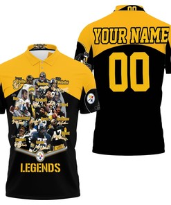 Pittsburgh Steelers Great Player Signature Jersey Polo Shirt - Amazing Gift For Fans