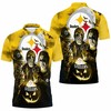 Pittsburgh Steelers Halloween Pumpkin Head 3D T Shirt  Jersey Polo Shirt - Best Gift For Fans