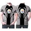 Pittsburgh Steelers Heart Logo Twinkle 3D Printed Polo Shirt For Fans