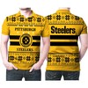 Pittsburgh Steelers Light Up Ugly Christmas 3D Printed Fan Gift Polo Shirt - Perfect For Fans