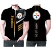 Pittsburgh Steelers Logo Here We Go 3D Printed Fan Gift Polo Shirt - Great For Fans