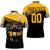 Pittsburgh Steelers Metal Team Great Players 2020 Nfl Season Personalized Polo Shirt - Legends Signature Fans Gift
