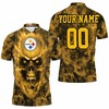 Pittsburgh Steelers Nfl Fans Skull Personalized Polo Shirt - Best For Fans