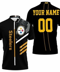 Pittsburgh Steelers Nfl Here We Go 3D Personalized Polo Shirt - Ideal For Fans
