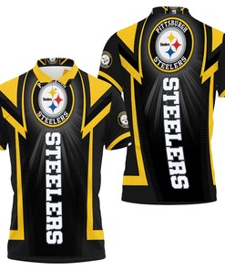 Pittsburgh Steelers Pop Art 3D Printed Polo Shirt For Fans
