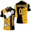 Pittsburgh Steelers Snoopy Personalized Polo Shirt - Ideal For Fans