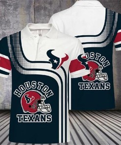Play In Style With Houston Texans Casual Polo Shirt For Fans Upgrade