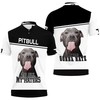 Playful And Fun Pitbull Lover 3D Polo Shirt With Polo Collar