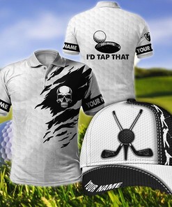 Polo + Cap Combo No7 - Custom Name - Xt Golf Lover - A Classy Gift Set For Golfers Who Love Sophistication
