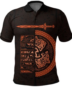 Polo Shirt - Fierce Wolf Totemic Animal Design - Embrace Your Wild Side