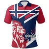 Polo Shirt - Norway Lion Flag Design - Show Your Norwegian Pride In Style