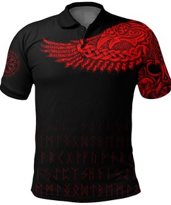 Polo Shirt - The Raven Of Odin Tattoo Style For Fans - Stand Out With This Unique Design
