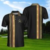 Polo Shirt With Luxury Baroque V2 Design - Golf Fans Are Born In Certain Months And This Is The Perfect Gift