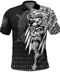 Polo Shirts - Odin, Raven, And Fenrir On Hand Design - A Unique Design That Will Impress