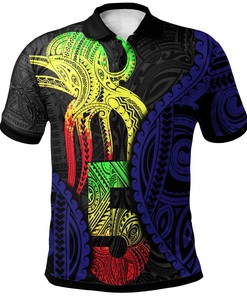 Polynesian Octopus Number Style Five Polo Shirt For Gifts - Athleisure T-Shirt
