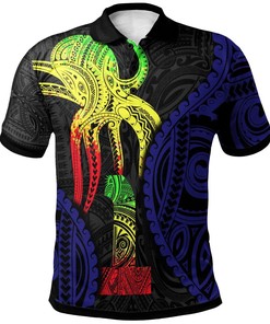 Polynesian Octopus Number Style One Polo Shirt For Fans - Polo Collar