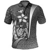 Polynesian White Polo Shirt With Tribal Turtle Design Personalized Polo T-Shirt