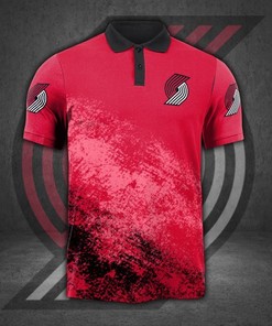 Portland Trail Blazers 3D Polo Shirt For Gifts - All Over Print Polo T-Shirt