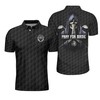 Pray For Birdie Golf Skeleton Polo Shirt For Fans - 3D Polo Shirts For Father Day