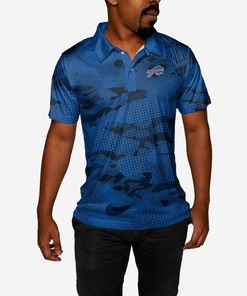 Printed Camo Polo Collar Shirt Buffalo Bills With 3D Design