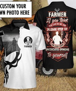 Proud American Farmer I Dare You To Do My Job Polo Shirt - Personalized Apparel For Hardworking Farmers