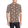 Pug Dog Lovers Pattern Print Design 3D Polo Shirt A1 - 3D Polo Shirts For Men