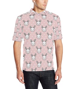Rabbit Pattern Print Design Polo Shirt For Fans - 3D Printed Polo Shirts