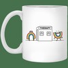 Rainbow Therapy Mug Set, Best Gift for Friends or Lovers with Love Quotes